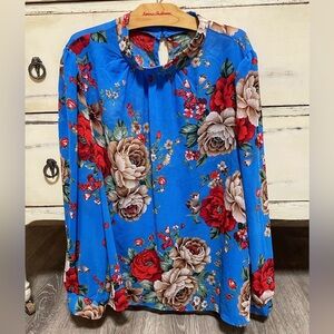 Sale! Elegant floral blouse